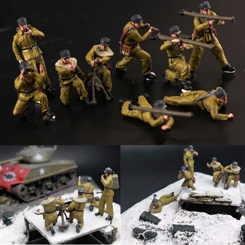 

Экшн-фигурка китайской волонтерской армии, масштаб 1:72, 9 шт.