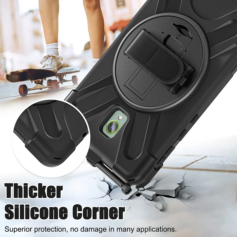 Enhanced Protective 360° Rotating Tablet Case with Stand