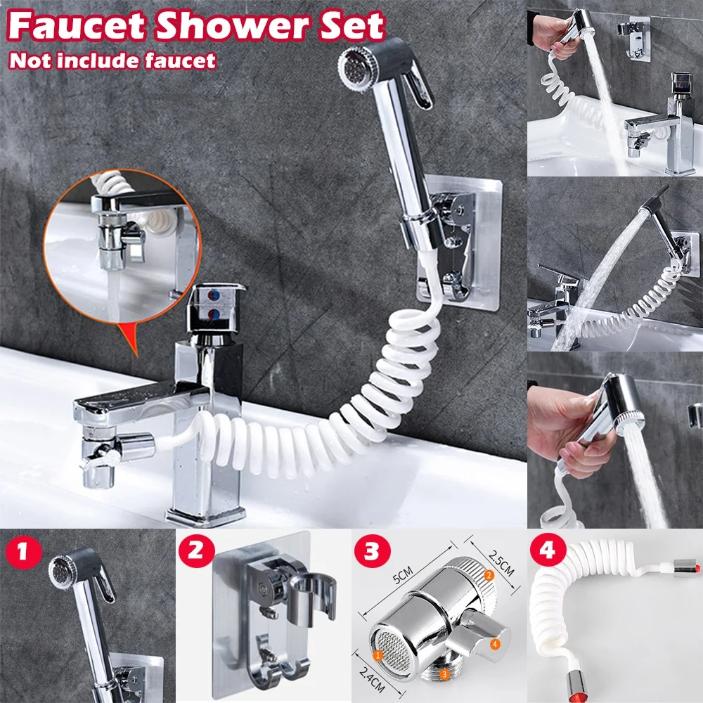 Shower Head Shower Set Shower set handheld shower base hose valve shower head household faucet extended set bathroom faucet set