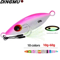 Big Jig Fishing Lure Weights 10g-60g Fishing Jigs Saltwater Lures Metal Bass Jig Isca Artificial Fake Fish Glitter Holographic 1