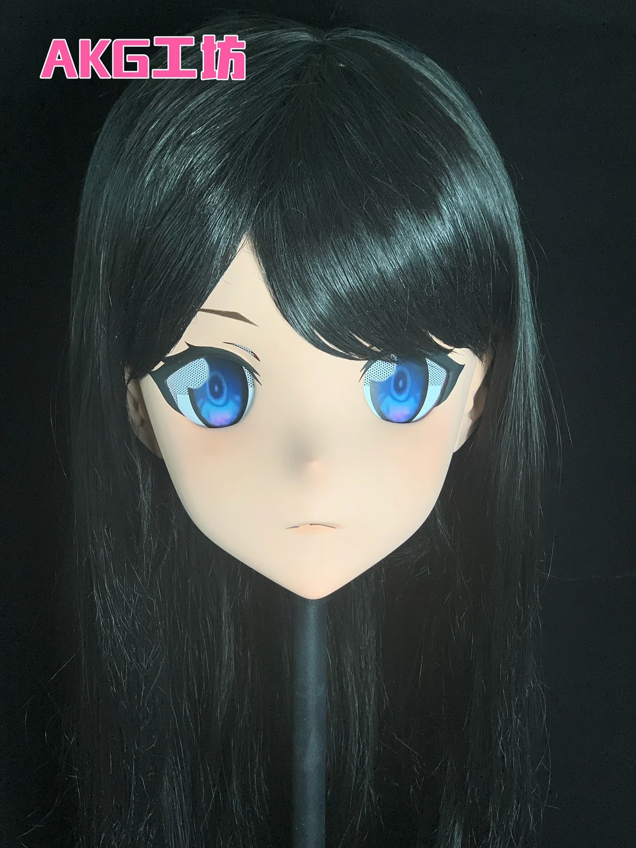 

(AKG049) Customize Character Female/Girl Resin Kig Full/Half Head With Lock Anime Cosplay Japanese Animego Kigurumi Mask