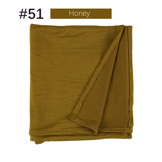 Muslim Women Premium Instant Cotton Jersey Hijab Scarf Jersey Hijabs Scarves With Hoop Pinless HeadScarves 53 colors 51
