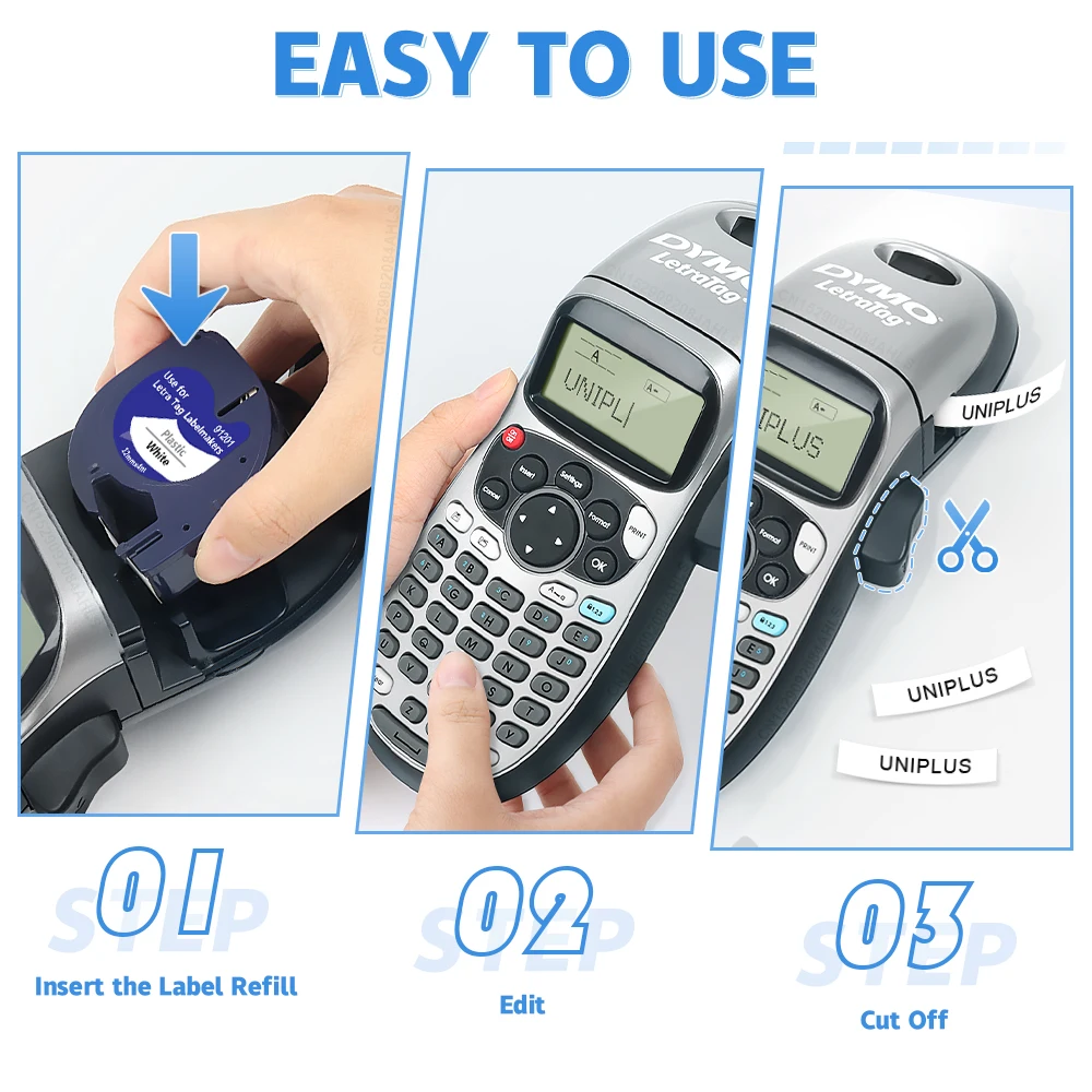 Original Dymo Letratag Wireless Handheld Label Maker with 5-Pack Label Tape