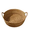 OUZEY Rattan Weaving Basket For Cat Comfortable Sleeping Pet Dog Bed Summer Cool Weave Cat House Donut Round Kitten Puppy Bed 6