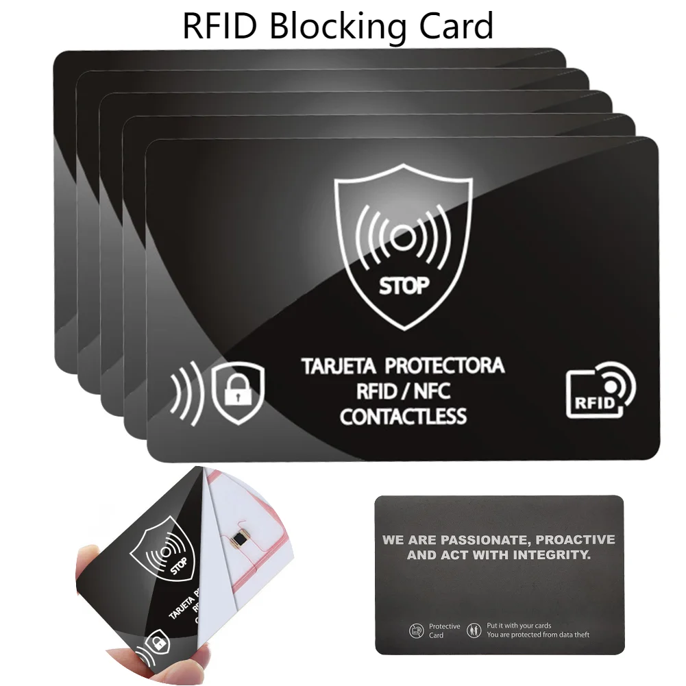 Ultra Thin RFID Blocking Card Set for Wallets