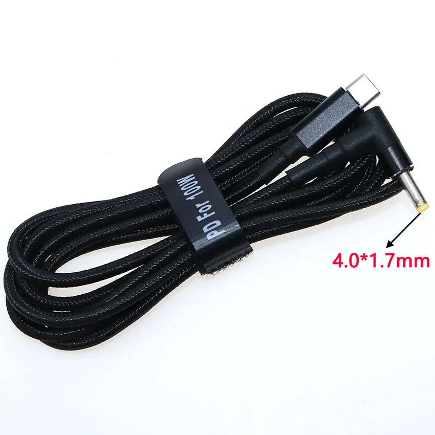 Versatile USB-C to Multi-Size DC Male Plug Converter Charging Cable