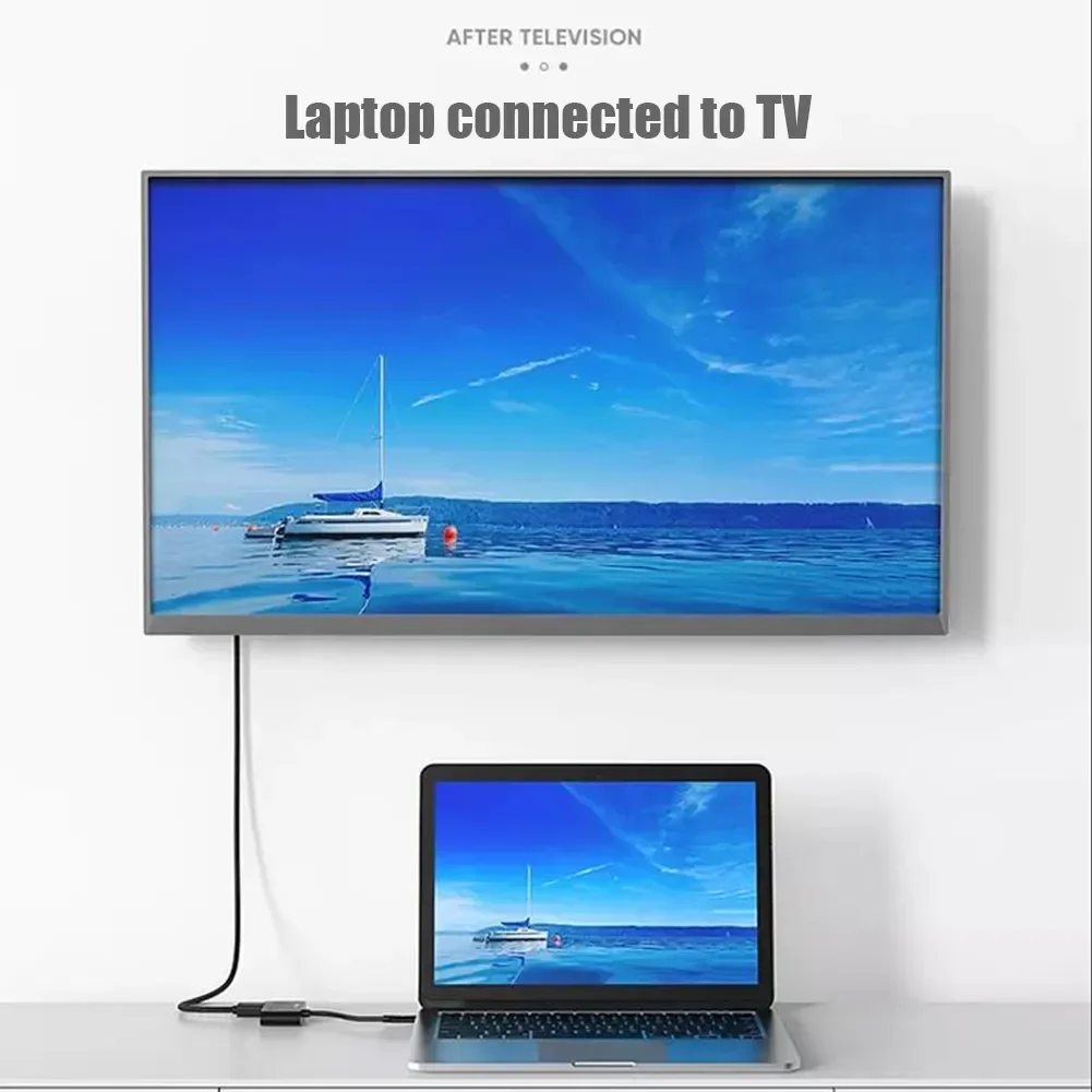 2  1 cŸ to HDMI ȣȯ VGA , 1080P HD 4K 30HZ, ǻ- TV  Ȯ ũ VGA ̺