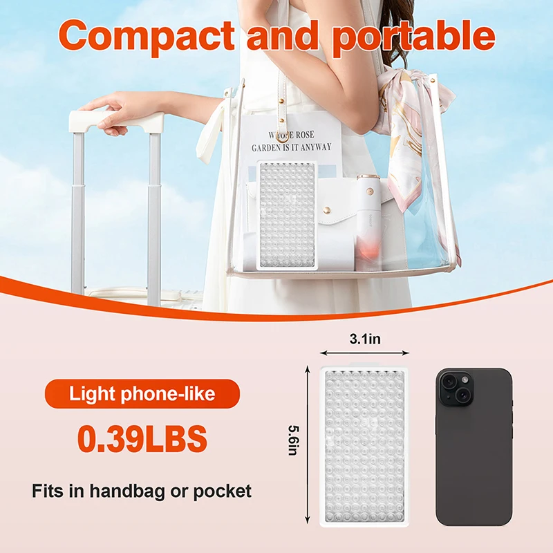 Red Light Therapy Panel Lamp 660nm 850nm Near Infrared Therapy Light LED Beauty Devices for Face and Body Relaxation Spa Skinca