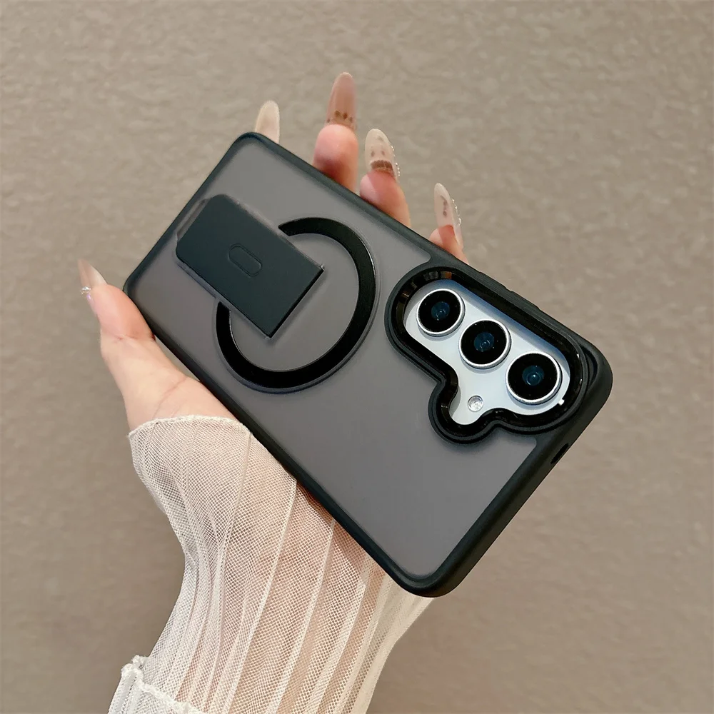 Armor Folding Magnetic Shockproof Matte Case - Durable Hard Cover