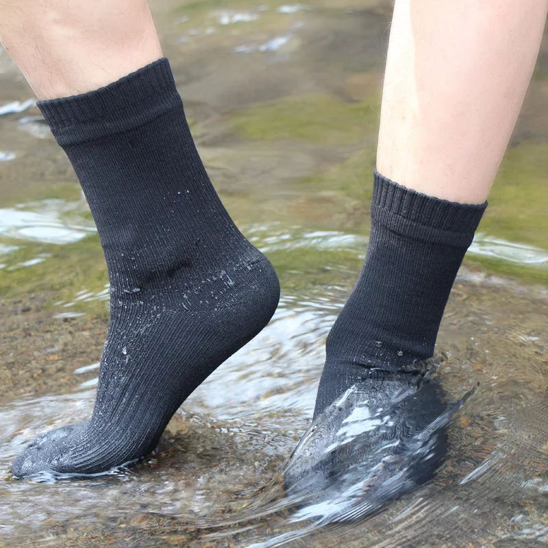 Socks Waterproof Breathable Outdoor Waterproof Hiking Wading Camping Winter Skiing Sock Riding Snow Warm Waterproof Socks 1