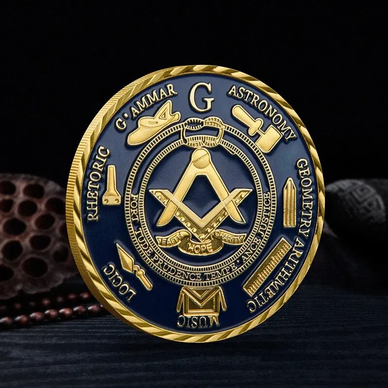 Commemorative medal, U.S. White House Gold Plated Two Tone Fake Medallion, Metal Badge, Masonic Collectible Coin, Party Decoration, Thanksgiving Gift