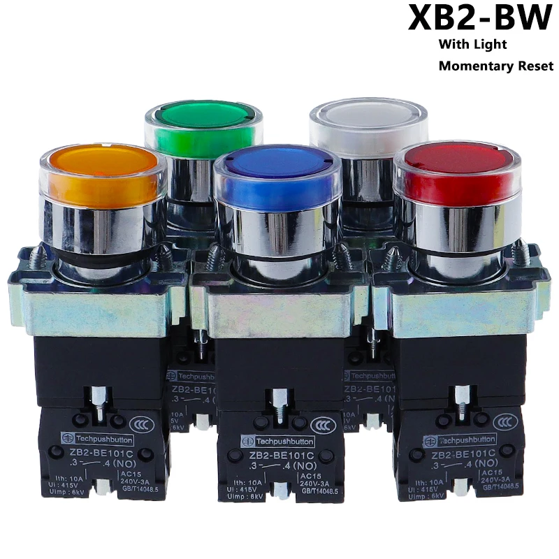 22mm Interruptor De Botón 220v 10a Xb2-ba31 22mm Montaje En