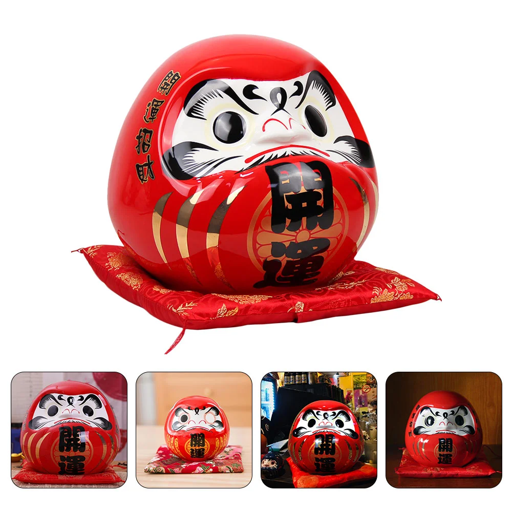 

Japanese Traditional Daruma Figurine Ceramic Daruma Miniature Daruma Statue Random Style