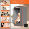 Portable Home Spa Sauna Box Thicken Cotton Tent 3L Steam Generator 71'' x 36'' x 36'' Full Indoor Sauna Room Two Waterproof 4