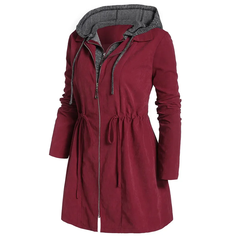 Women's Jacket Windbreaker Outdoor Mountaineering Jacket Waterproof Trench Coat for Women Jackets Coats L-6XL Size