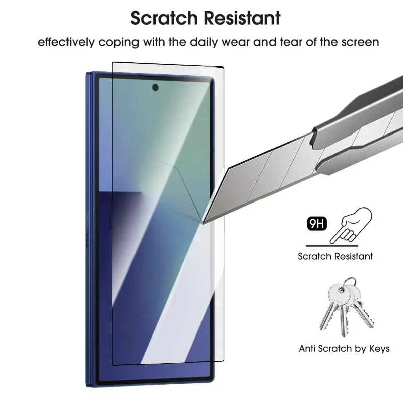 Premium HD Tempered Glass Screen Protector 4-Pack with Easy Installation & Dustproof Pull-out Film Boxes