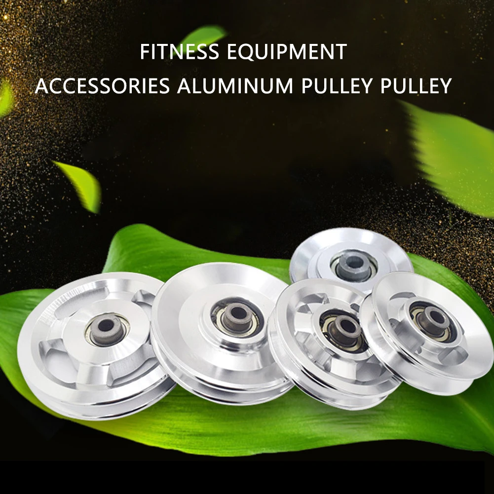 Description Picture 6 of item88/114 MM Fitness Pulley Aluminum Alloy Home Gym Accessories Parts Exercise Universal Bearing Gym Strength Training Accessories