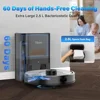 Smart Robot Vacuum Mop Self-Empty Base Mapping 60-Day Capacity Pets Hair Cleaner Carpet Hard Floors Technology Virtual Walls 2
