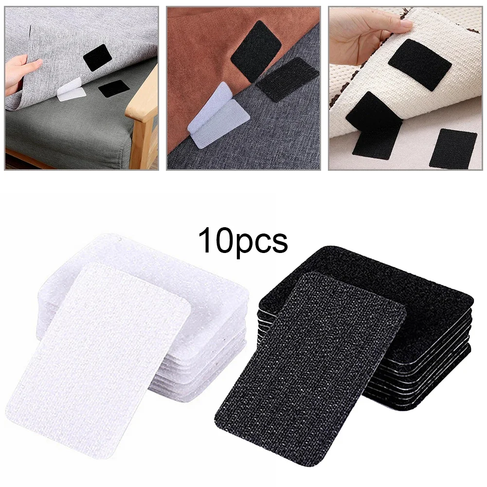 Carpet Anti Slip Stickers Anti Slip Mat Anti Slip Stickers Carpet Anti Slip Sticker Anti Slip Pad Gripper Anti-Slip Pad 10pcs/set Sticker Tape Carpet Mat Non Slip Removable Replacement Reusable Rug Accessories