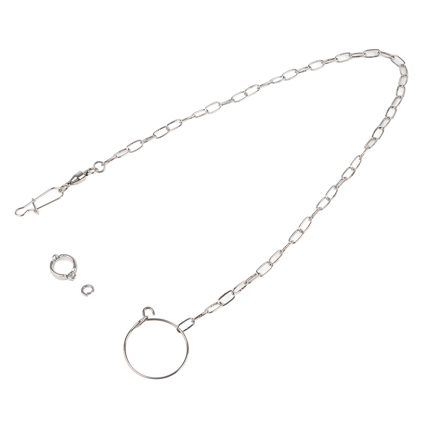 Stainless Steel Split Foot Chain for Large Pet Training Anklet Ring for Birds s