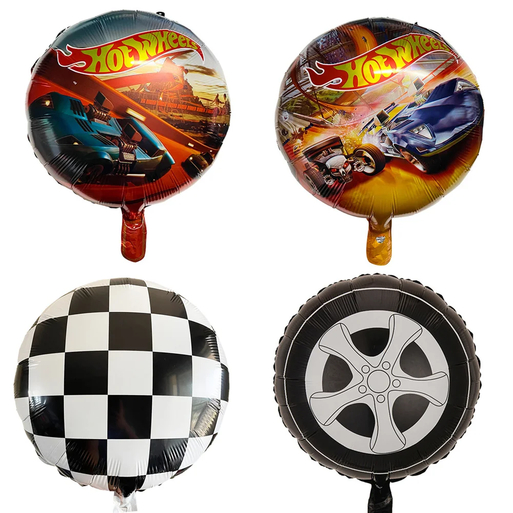 

50pcs Hot Wheels Birthday Balloons Racing Car Balloon Sale Bulk 18 inch