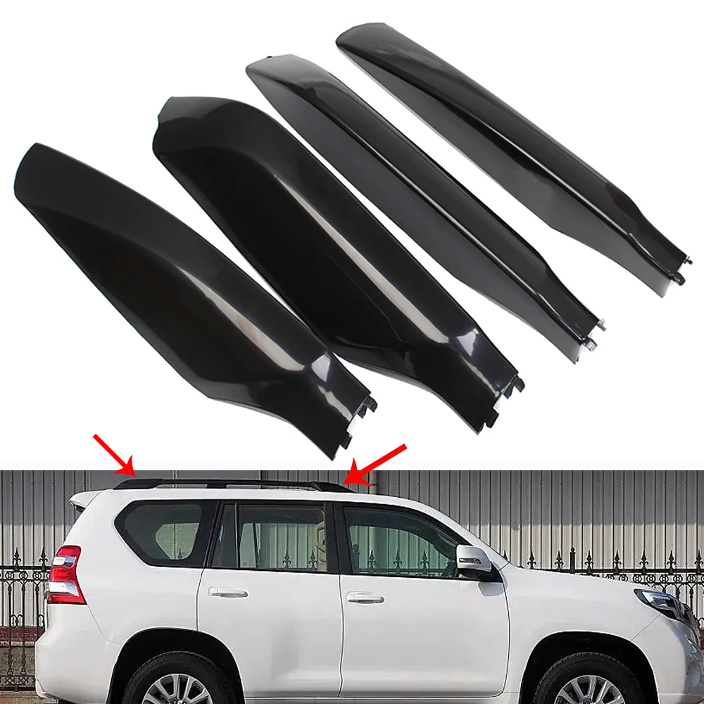 4 Pz/Set Coperture Della Copertura Di Estremità Della Ferrovia Dello Scaffale Del Tetto Sostituire Per Toyota Land Cruiser Prado 150 Fj150 2010-2015 2