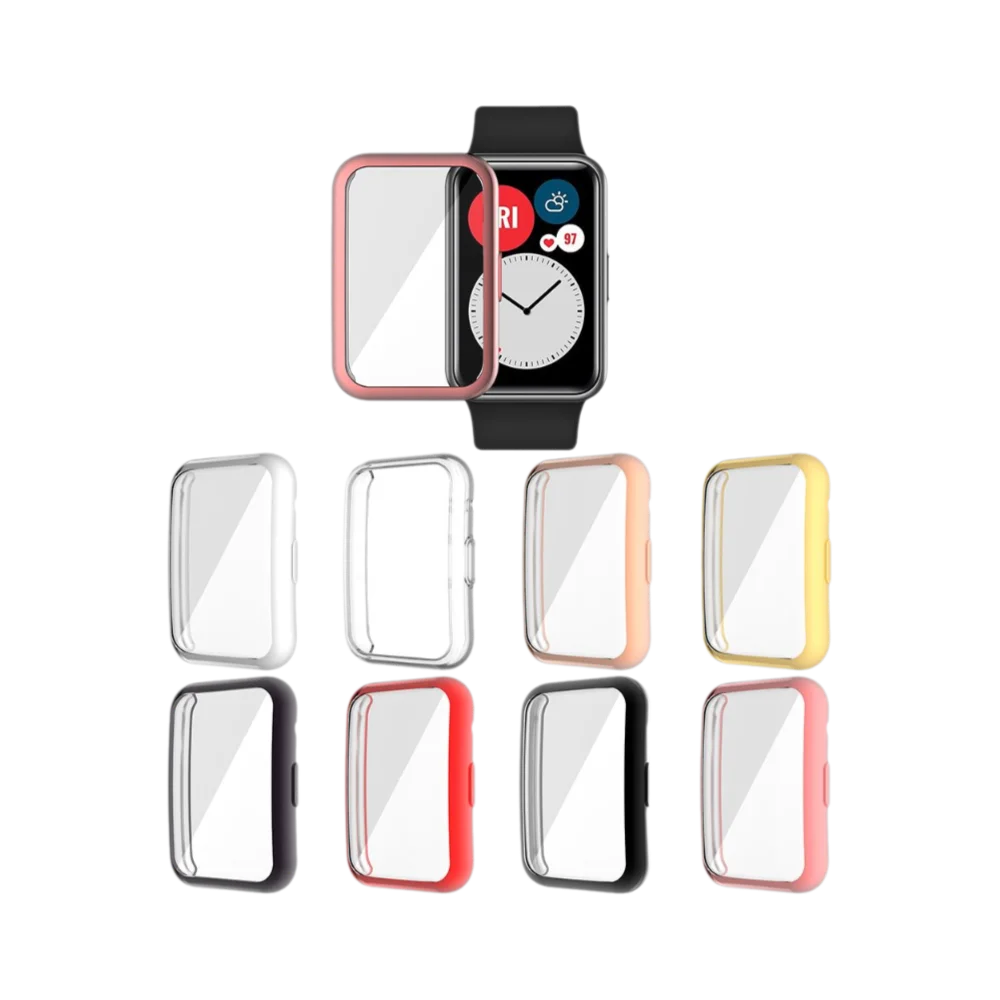 Premium Soft Glass Screen Protector & Full Coverage TPU Case Cover