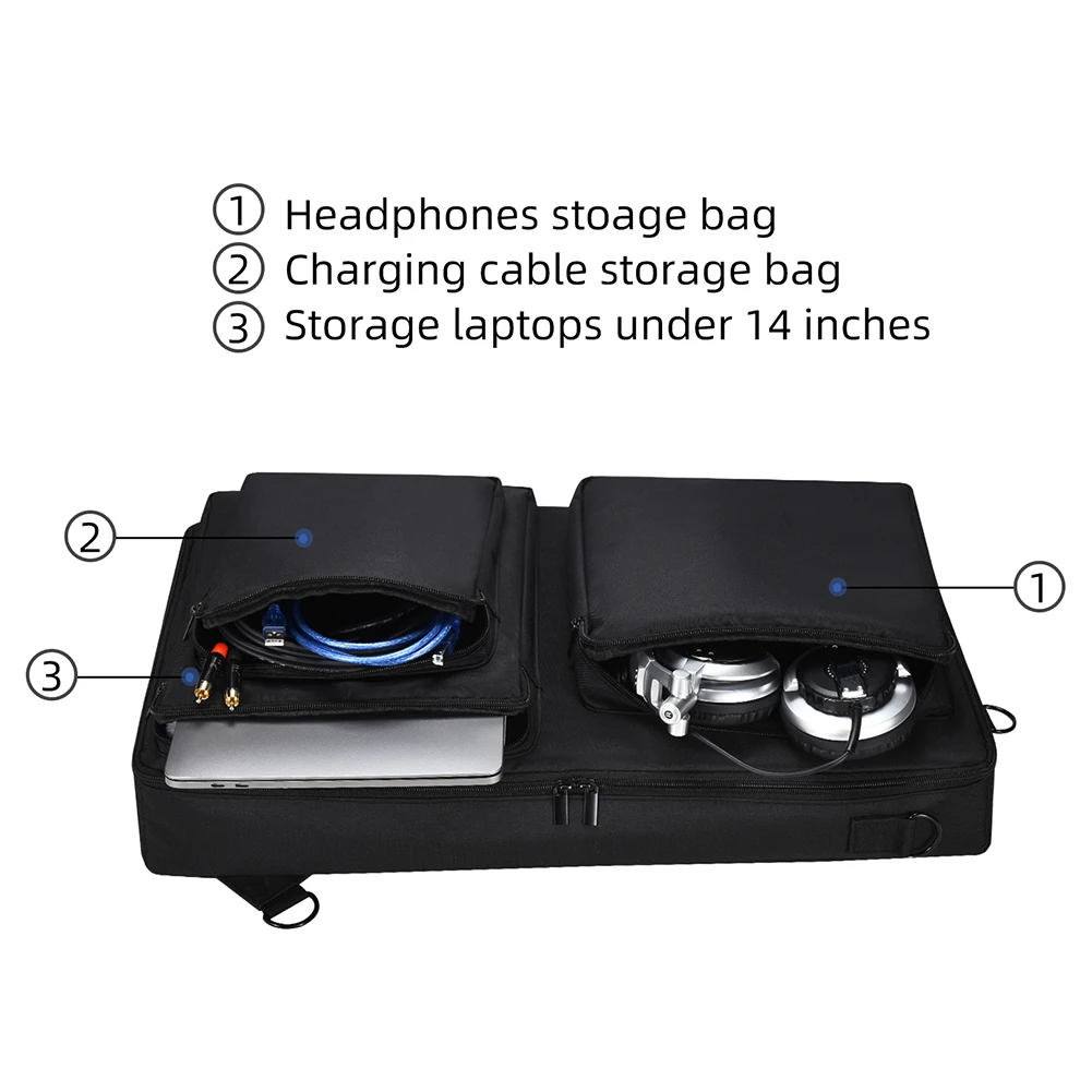 Borsa a tracolla per controller DJ, anti-graffio, con tracolla regolabile, custodia per controller DJ Pioneer DDJ-SR2 2023 - immagine 3