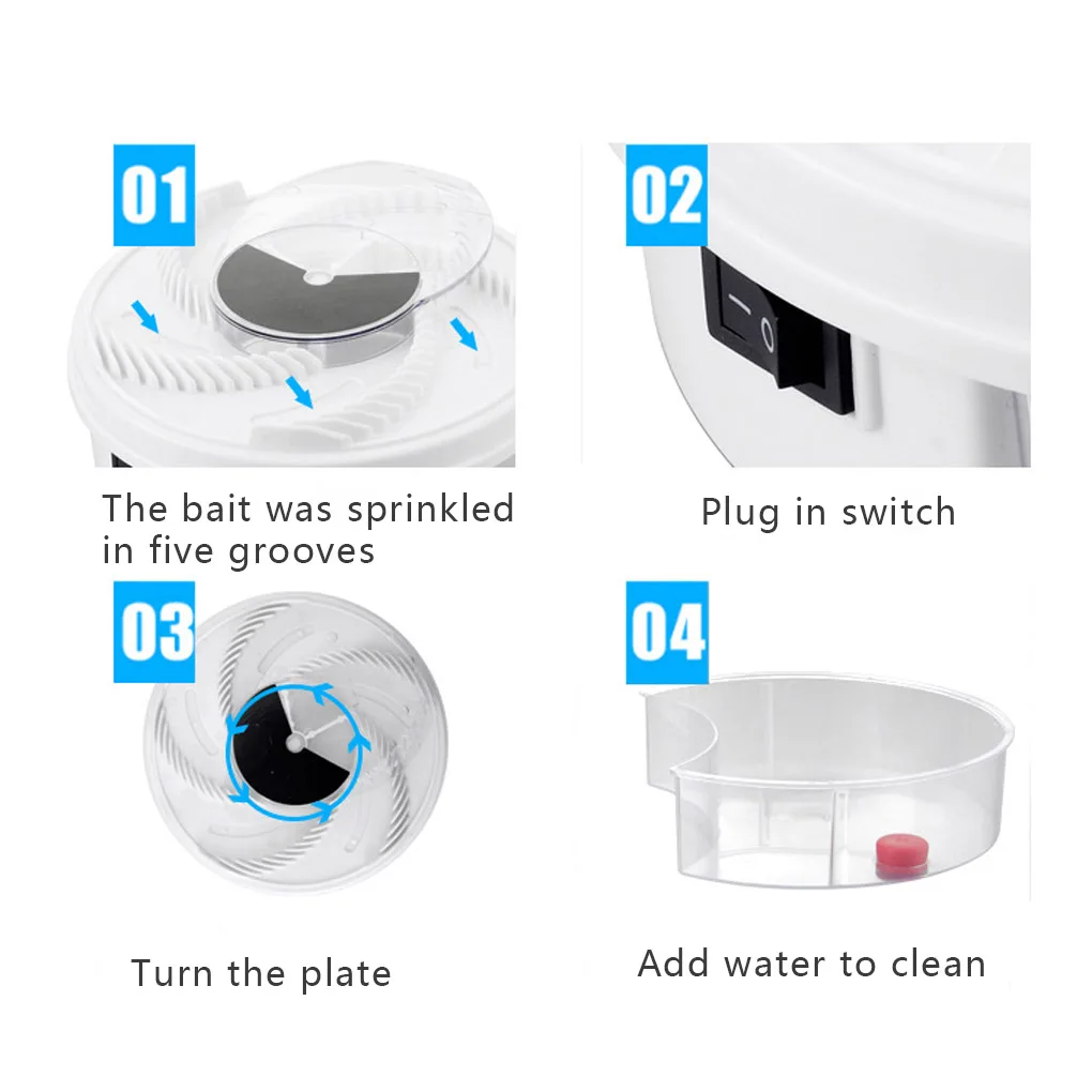 

USB Electric Effective Anti Fly Trap Physical Automatic Indoor Flycatcher Pest Insect Catcher