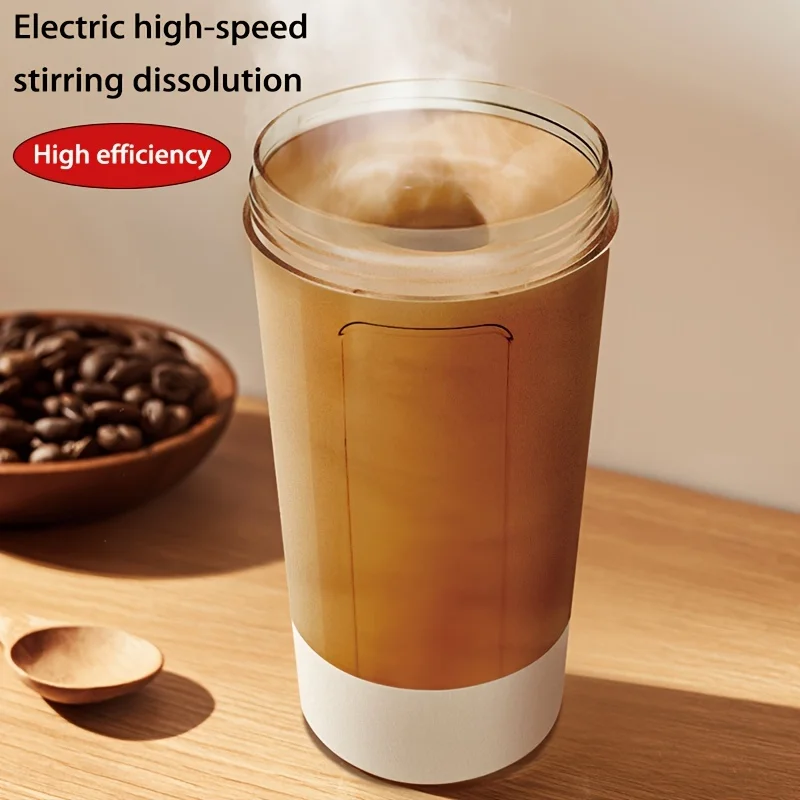 1 Piece/13.53 Oz Portable Charging Electric Stirring Cup Automatic Self Mixing Cup-Sports Cup with Electric Stirring 4