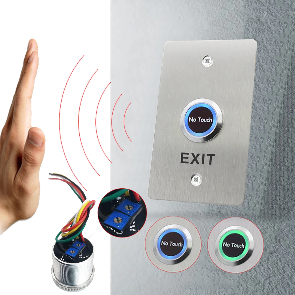 DC12V 24V IP68 Waterproof Time Delay Contactless No Touch Infrared Lock