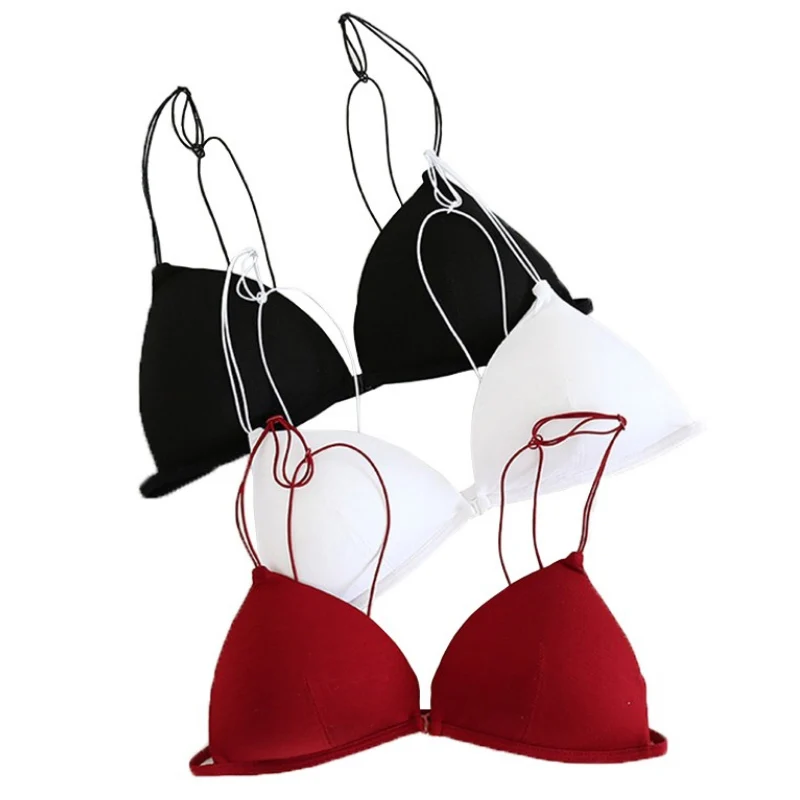 Women Triangle Push Bra Soft Cup French, Triangle Bra Underwear