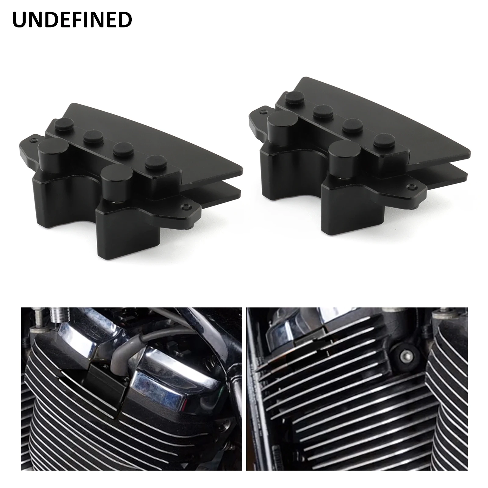 Matte Black Spark Plug Decorative Cover For Harley M8 Engines – Fits Touring, Softail Models 2017-2024 | Aluminum, Anodized