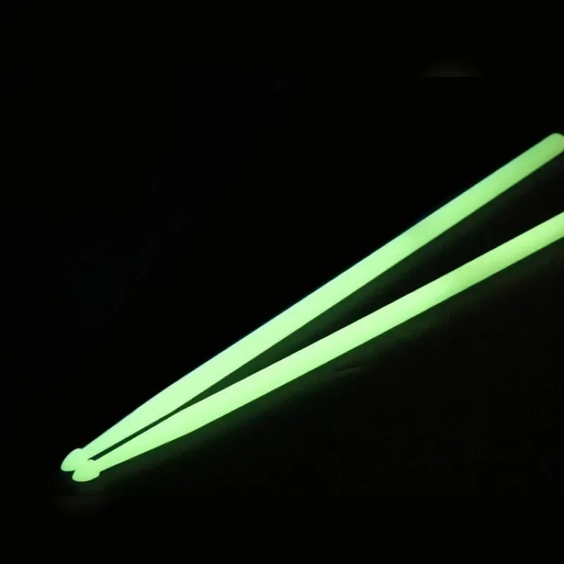 Glow-in-the-Dark Luminous Nylon Drumsticks - Fluorescent Bright Light Musical Accessory