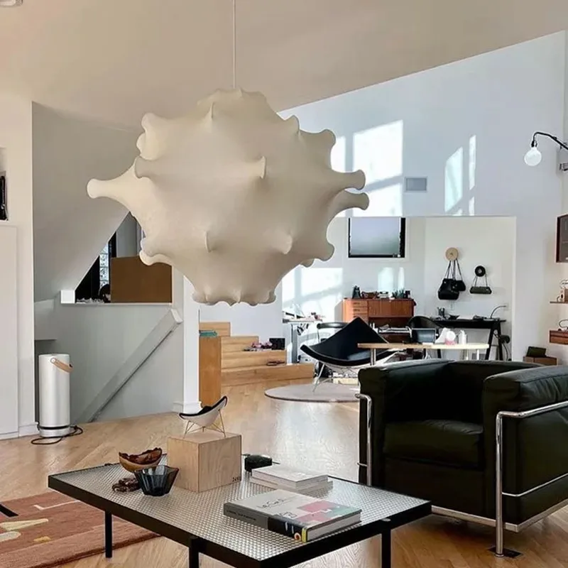 Cocoon pendant lamp japanes style light minimalist Hand