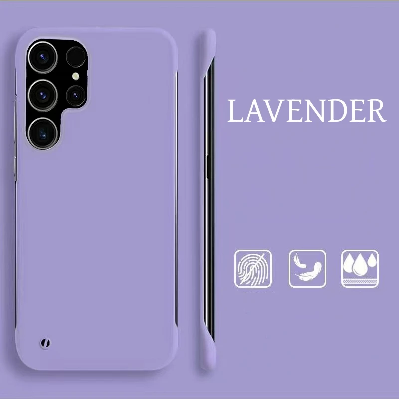 Ultra Slim Frameless Colorful Matte Hard Phone Case
