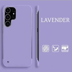 Ultra Slim Frameless Colorful Matte Hard Phone Case - Galaxy A24 4G (Purple)