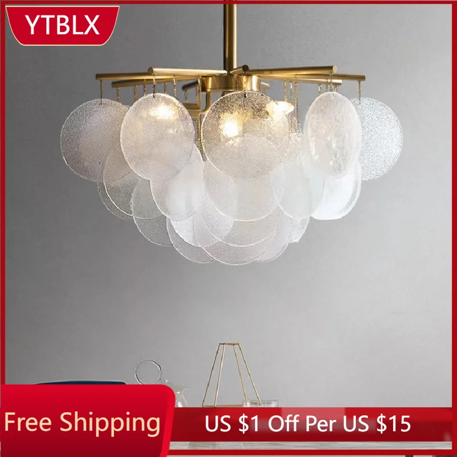 

Nordic Crystal Chandelier Modern LED Interior Decor Pendant Lamp Wind Chime Chandelier For Living Room Dining Table Bedroom Loft