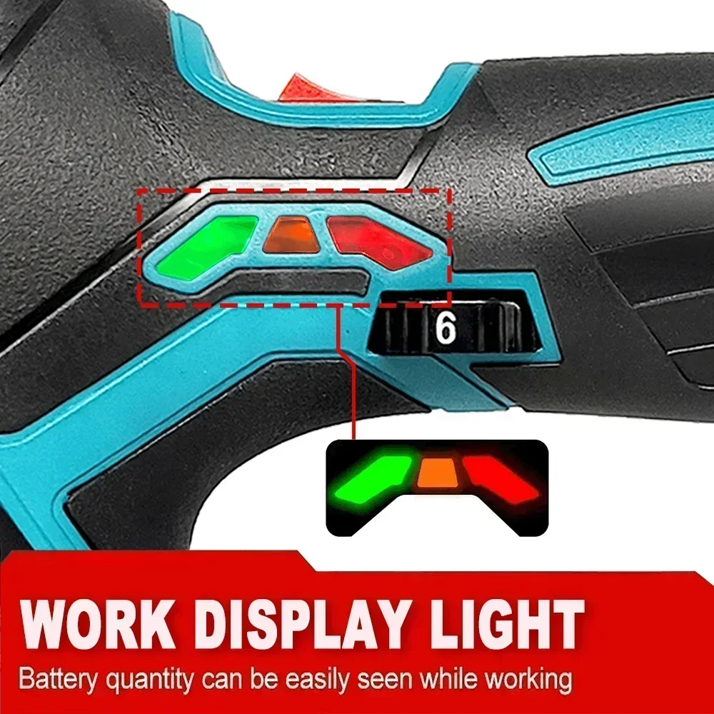5000RPM 150MM Cordless Car Polisher 6 Gears Of Speeds Adjustable Rechargeable Electric Polishing Machine Fit Makita 18V Battery