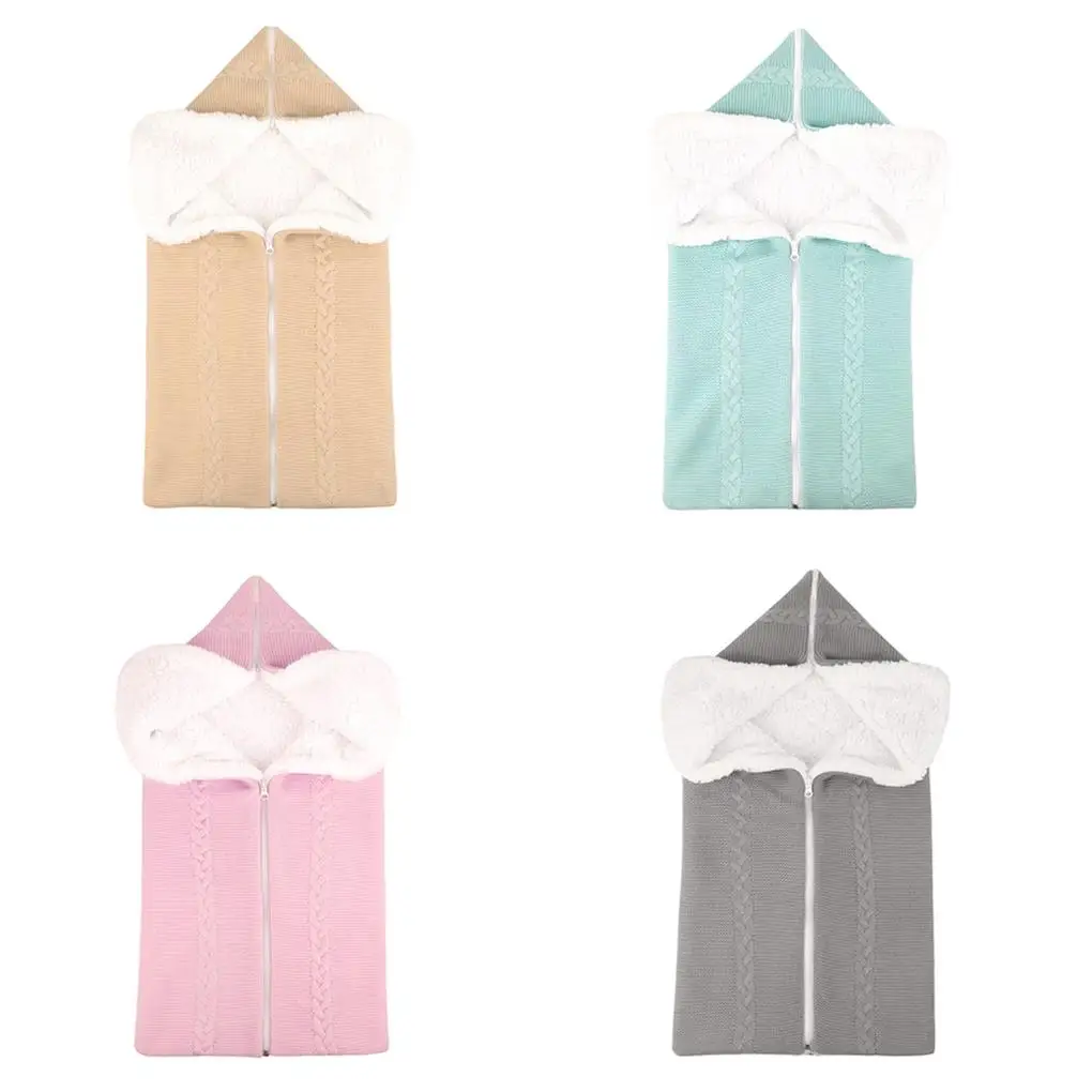 Infant Sleeping Blankets Thicken Swaddle Zipper Kid Sleepsack Newborns