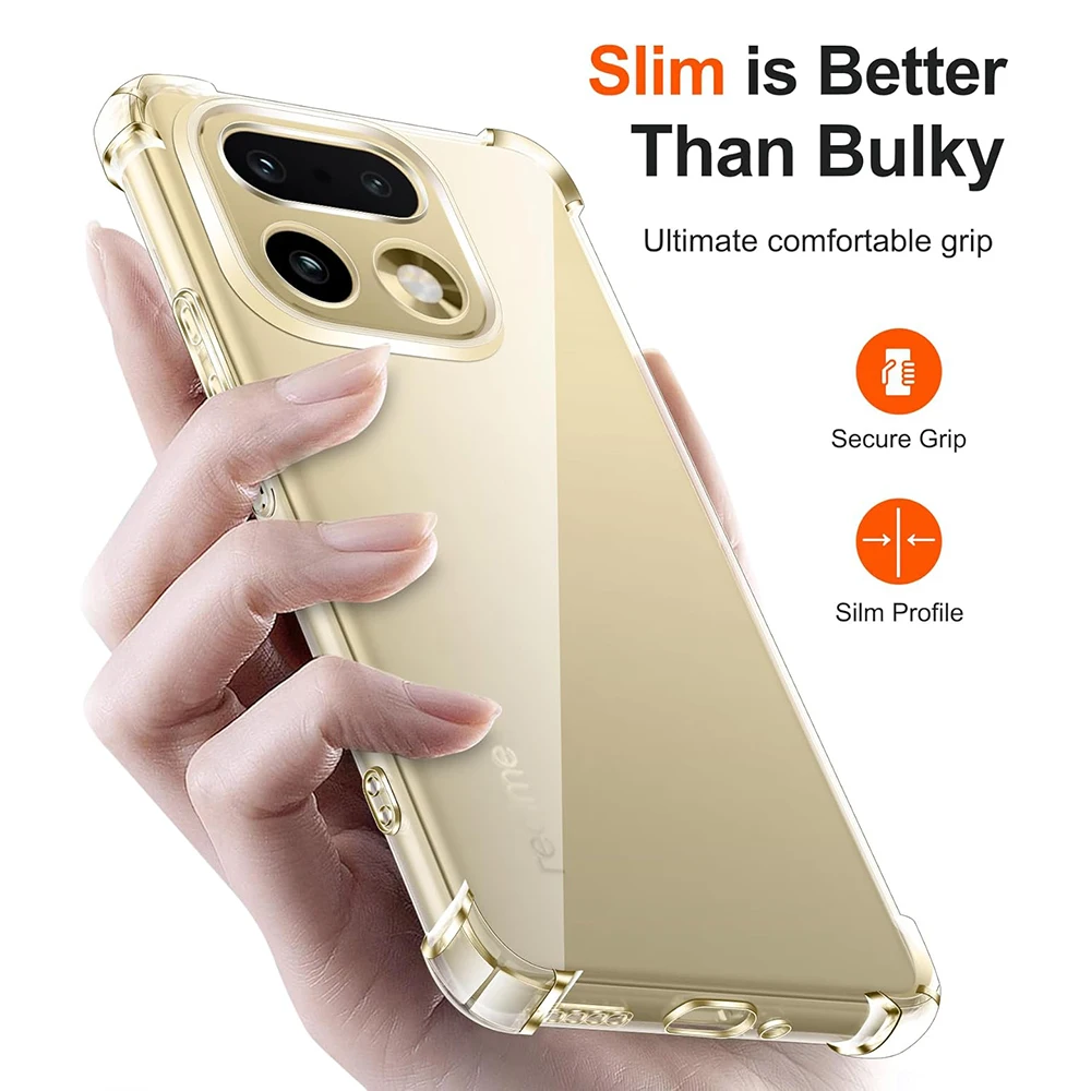 Ultra Thin Transparent Shockproof Silicone Soft Phone Case