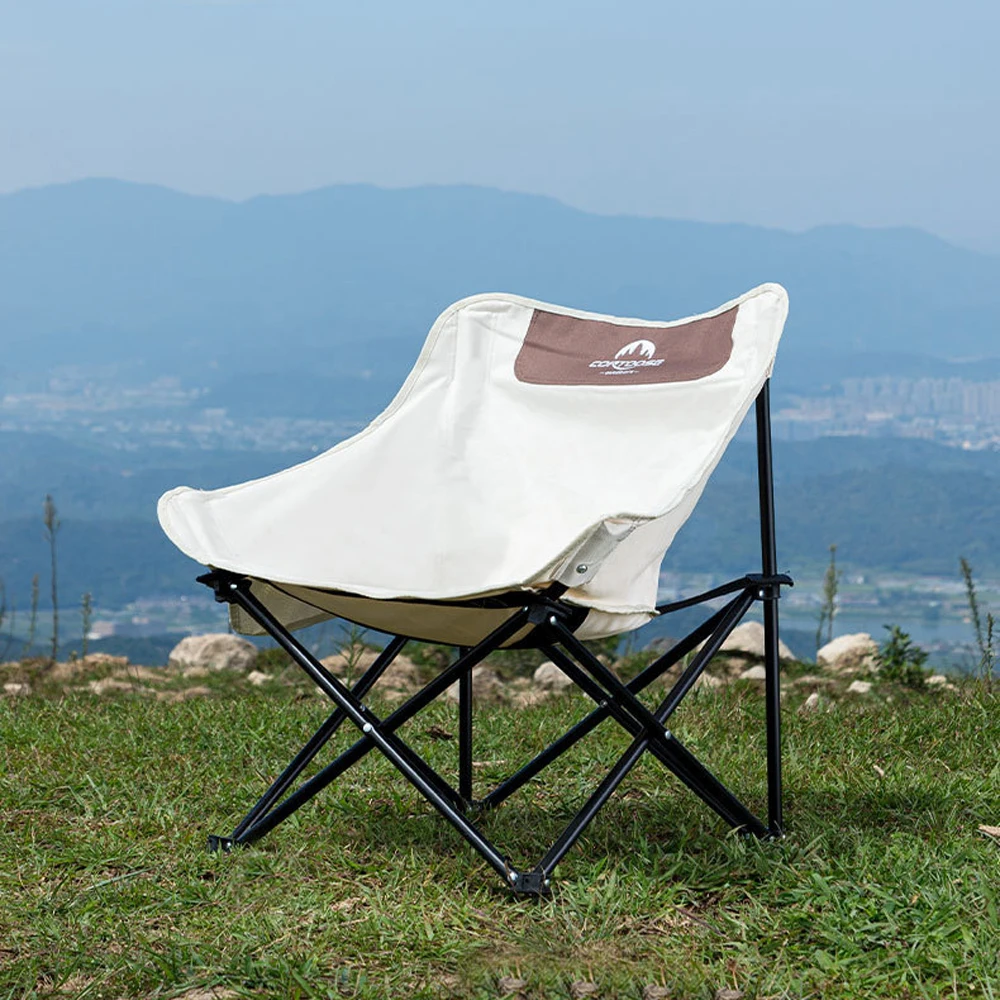 

Moon Chair Outdoor Camping Folding Chair Portable Fishing Chair With Backrest Garden Rest Chair Campstool Leisure Backrest Chair