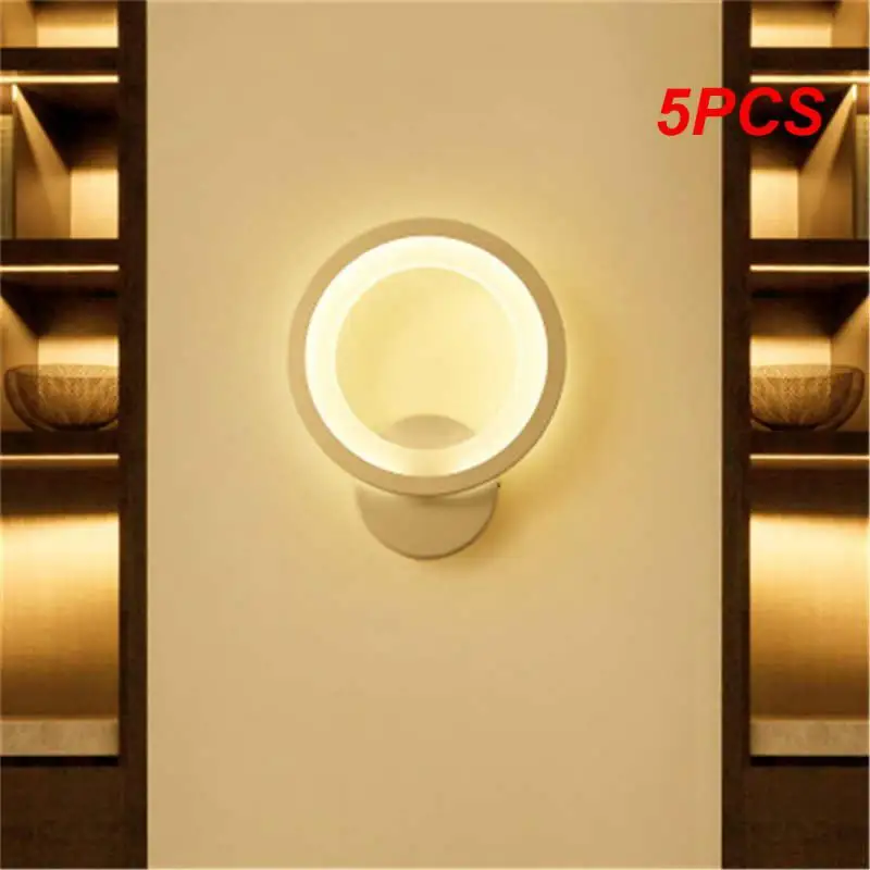 

5PCS Switch Wall Lamp Iron Lamp Body And Acrylic Lamp Creative Idea Modern Times Brief Ornament