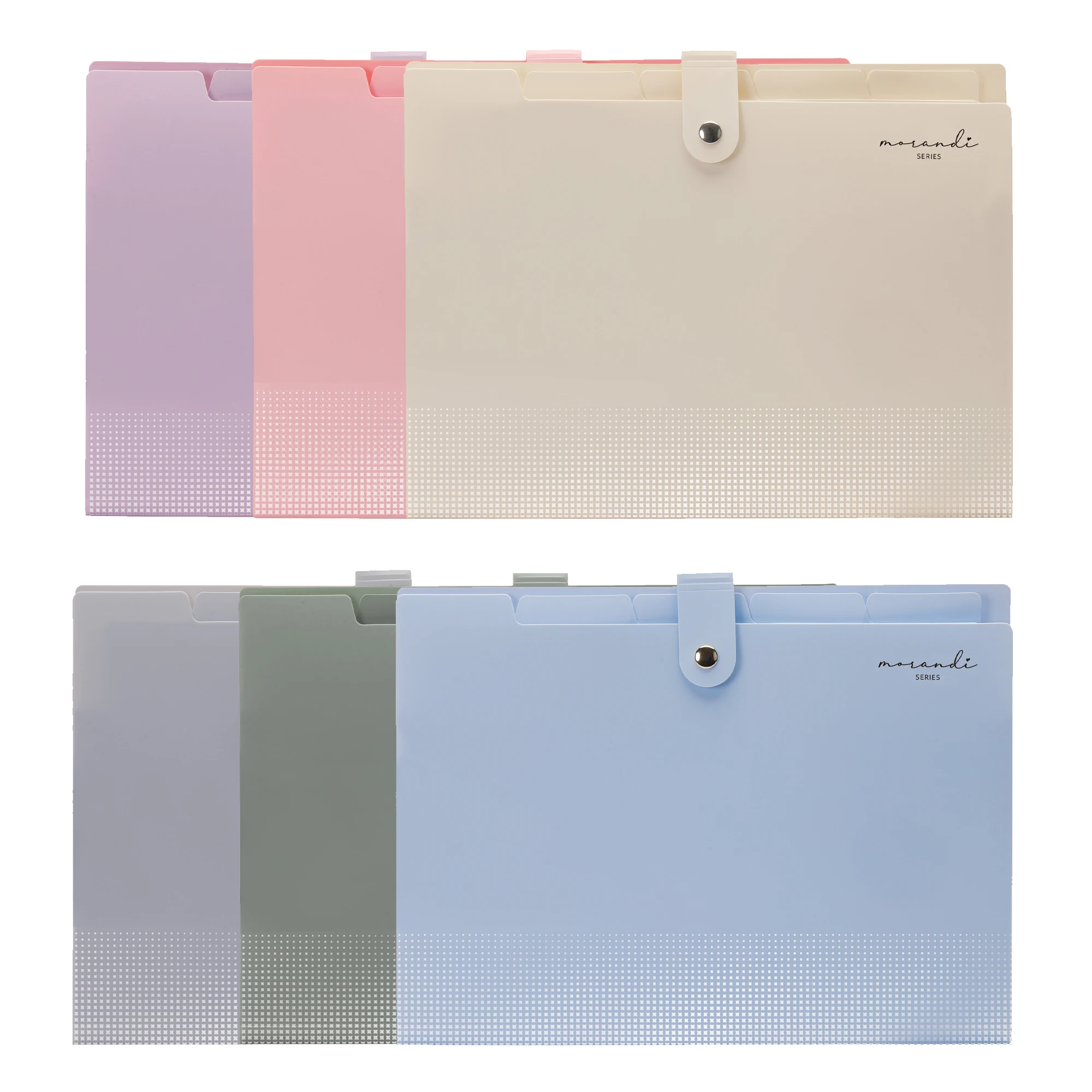 Expanding File Folders 5 Pockets Accordion File Organizer Letter Size Home School Office Supplies file folder file bag transparent folder stationary organizer pouch