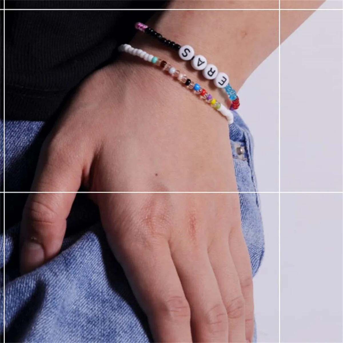 Handmade Taylor Swift Evermore Plaited Bracelet / Eras Tour Friendship  Bracelet / Wavy Beaded - AliExpress