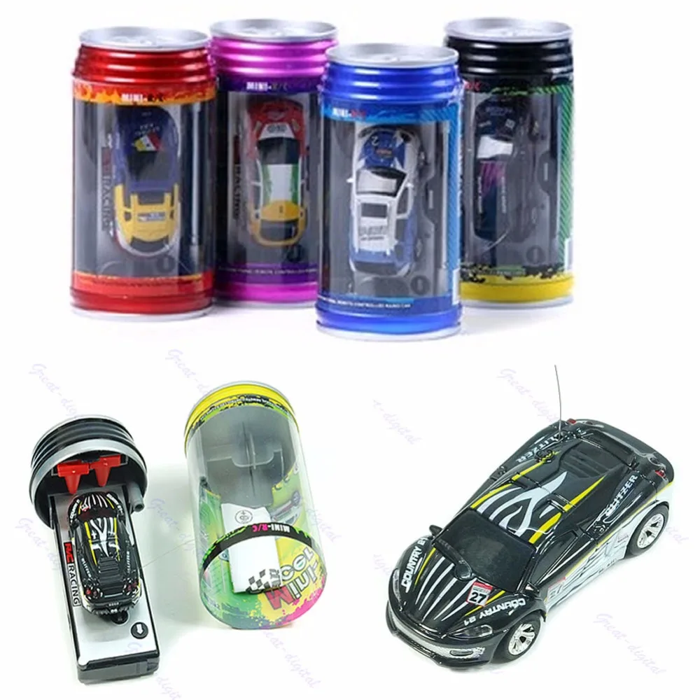 Colori Di Vendita Calda Coca Cola Può Mini Rc Car Vehicle Radio Remote Control Micro Racing Car 4 Frequenze Per Bambini Presenta Regali