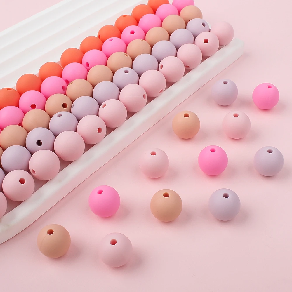 Vibrant Silicone Beads Set for Jewelry Crafting - 20-Piece Collection