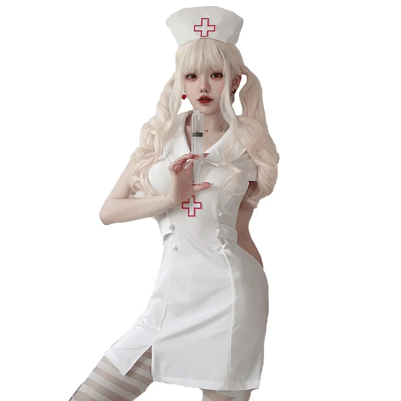 Halloween Adult Costume Cosplay Nurse Uniform Large Size Sexy Doctor Cosplay Uniform Party Costumes