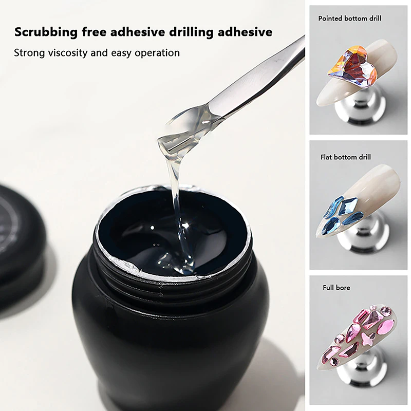 

6ML Nail Art Rhinestone Glue Transparent DIY Sticky Lasting UV Gel Jewelry Stuck Drill Glue Decoration Tools Nail Art Accessory