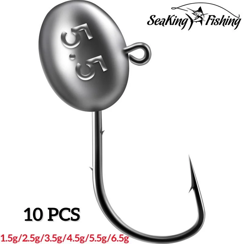 

10PCS Jig Head Fishing Hook Crank Hard Mini High Carbon Steel Hook Fishing Tackle